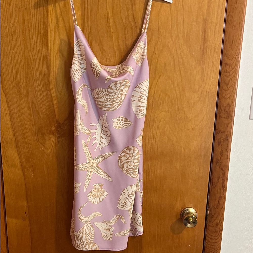 Urban Outfitters Pink Seashell Mini Dress